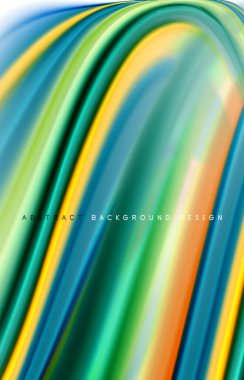 Soyut arkaplan - akışkan renk gradyan dalgaları, dinamik hareket çizgisi etkisi. Duvar Kağıdı, Sancak, Arkaplan, Kart, Kitap İllüstrasyonu, İniş Sayfası