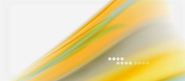 Dalga çizgileri soyut arkaplan, gökkuşağı tarzı renklerle düz ipek tasarım. Sıvı sıvı renk dalgaları. Vektör İllüstrasyonu