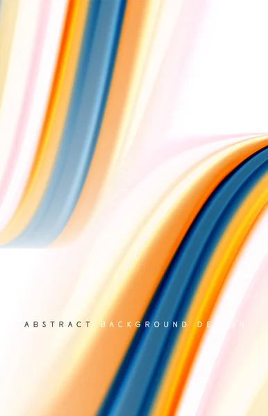 Abstract background - fluid color gradient waves, with dynamic motion line effect. Vector Illustration For Wallpaper, Banner, Background, Card, Book Illustration, landing page — 스톡 벡터