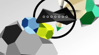 Abstract background - 3d polygonal geometric shapes composition. Vector Illustration For Wallpaper, Banner, Background, Card, Book Illustration, landing page
