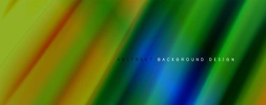 Gölgeli sıvı biçim çizgileri ve eğimli arkaplanda ışık salla