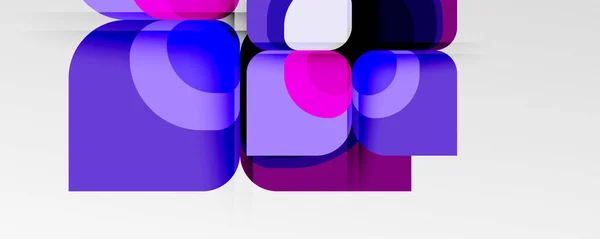 Abstract background - geometric cut paper design flower or square shape composition. Vector Illustration For Wallpaper, Banner, Background, Card, Book Illustration, landing page — 图库矢量图片