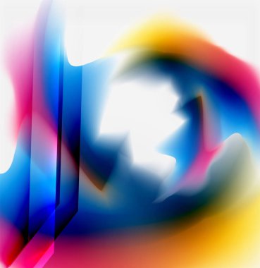 Sıvı sıvı renk soyut arkaplan, parlak renkli şekiller. Duvar kağıdı, bayrak, arkaplan, kart, kitap illüstrasyonu, iniş sayfası için tekno fütüristik vektör soyut arkaplan