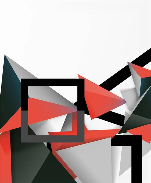 Abstrakcyjne tło, kompozycja trójkątów mozaikowych 3d, niski wzór w stylu poli. Ilustracja wektorowa tapety, sztandar, tło, karta, ilustracja książki, strona lądowania — Wektor stockowy
