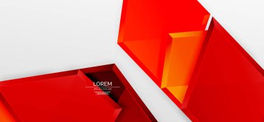 Metal parlak geometrik şekiller ve üç boyutlu efekt bileşimi. Duvar kağıdı, bayrak, arkaplan, kart, kitap illüstrasyonu, iniş sayfası için tekno fütüristik vektör soyut arkaplan