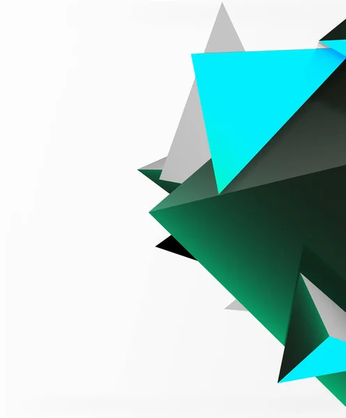 Absztrakt háttér, mozaik 3D-s háromszögek összetétele, alacsony poli stílusú design. Vektor illusztráció Tapéta, Banner, Háttér, Kártya, Könyv illusztráció, kezdőlap — Stock Vector