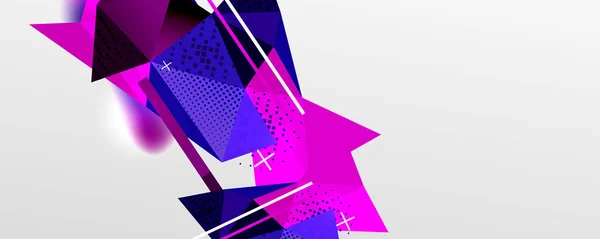 Abstrakter Hintergrund - trendiges Low-Poly-Dreieck formt polygonale Muster. Vektor-Illustration für Tapete, Banner, Hintergrund, Karte, Buchillustration, Landing Page — Stockvektor