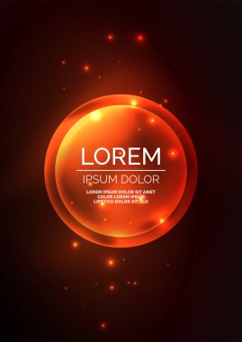 Parlayan neon parlak şeffaf kabarcıklar, cam daireler ya da biyo hücre konsepti. Duvar kağıdı, bayrak, arkaplan, kart, kitap illüstrasyonu, iniş sayfası için tekno fütüristik vektör soyut arkaplan