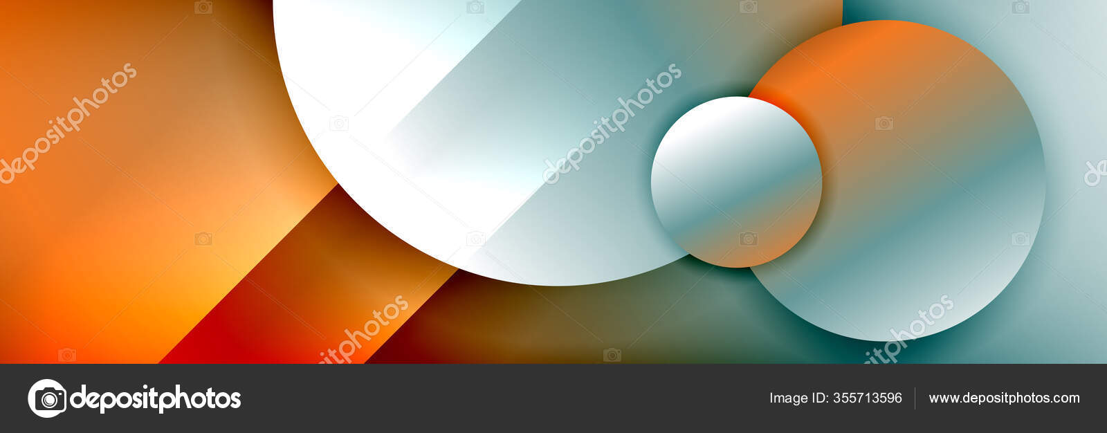 Dynamic trendy geometrical abstract background. Circles, round shapes ...