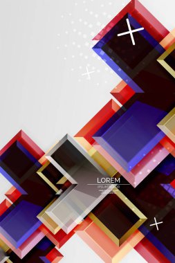 Metal ok şeklindeki arka plan. Duvar kağıdı, bayrak, arkaplan, kart, kitap illüstrasyonu, iniş sayfası için 3d efektli soyut geometrik arkaplan