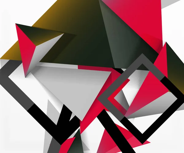 Fondo abstracto, composición de triángulos 3d mosaico, diseño de bajo estilo polivinílico. Ilustración de vectores para fondos de pantalla, Banner, Fondo, Tarjeta, Ilustración de libros, landing page — Vector de stock