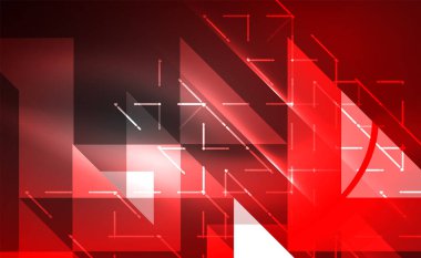 Abstract background, mosaic triangle pattern with transparent effects on glowing neon shiny backdrop. Vector Illustration For Wallpaper, Banner, Background, Card, Book Illustration, landing page