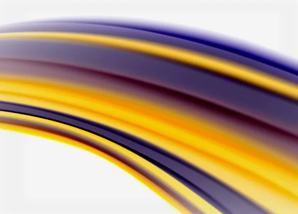 Hullámvonalak elvont háttér, sima selyem design szivárvány stílusú színek. Folyékony folyadékszínű hullámok. Vektorillusztráció — Stock Vector