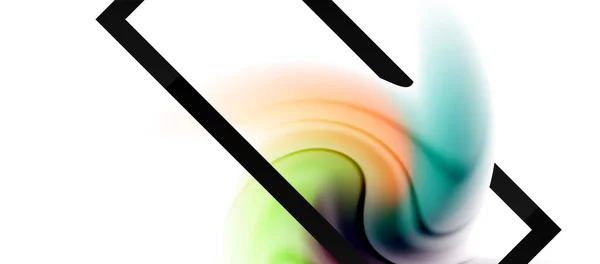 Abstrakter Hintergrund, flüssige Mischung Farbverlauf flüssigen Stil Farben Zusammensetzung. Vektor-Illustration für Tapeten, Banner, Hintergrund, Karte, Buchillustration, Landing Page — Stockvektor