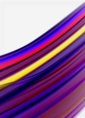 Dalga çizgileri soyut arkaplan, gökkuşağı tarzı renklerle düz ipek tasarım. Sıvı sıvı renk dalgaları. Vektör İllüstrasyonu