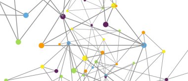 Hat noktaları bağlantıları, üçgen teknoloji tasarımı. Soyut geometrik arkaplan