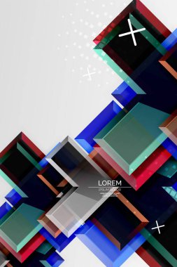 Metal ok şeklindeki arka plan. Duvar kağıdı, bayrak, arkaplan, kart, kitap illüstrasyonu, iniş sayfası için 3d efektli soyut geometrik arkaplan