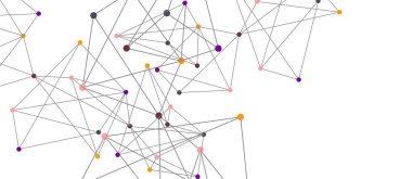 Hat noktaları bağlantıları, üçgen teknoloji tasarımı. Soyut geometrik arkaplan