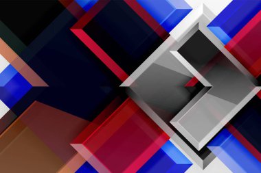 Metal ok şeklindeki arka plan. Duvar kağıdı, bayrak, arkaplan, kart, kitap illüstrasyonu, iniş sayfası için 3d efektli soyut geometrik arkaplan