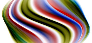 Beyaz, sıvı sıvı renk dalgalarında ipeksi çizgiler. Vector Illustrations for Duvar Kağıdı, Banner, Arkaplan, Kart, Kitap, İllüstrasyon, iniş sayfası, kapak, pankart, poster, afiş, el ilanı, tasarım