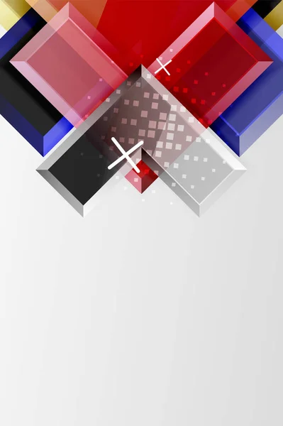 金属の矢印の形状の背景。抽象幾何学的背景と3D効果組成壁紙、バナー、背景、カード、ブックイラスト、ランディングページ — ストックベクタ