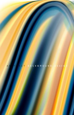 Soyut arkaplan - akışkan renk gradyan dalgaları, dinamik hareket çizgisi etkisi. Duvar Kağıdı, Sancak, Arkaplan, Kart, Kitap İllüstrasyonu, İniş Sayfası