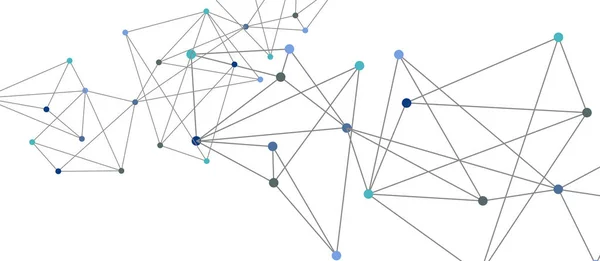 Linienpunkte Verbindungen, dreieckige Technologie Design. Abstrakter geometrischer Hintergrund — Stockvektor