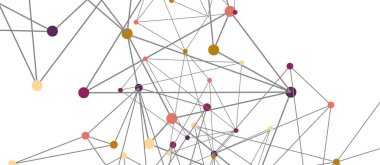 Hat noktaları bağlantıları, üçgen teknoloji tasarımı. Soyut geometrik arkaplan