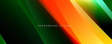 Gölgeli sıvı biçim çizgileri ve eğimli arkaplanda ışık salla