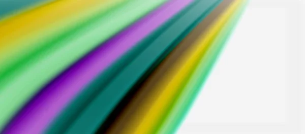 Wellenlinien abstrakten Hintergrund, glatte Seide Design mit Regenbogen-Stil Farben. flüssige flüssige Farbwellen. Vektorillustration — Stockvektor