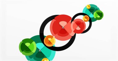 Soyut arkaplan, renkli daireler geometrik bileşim. Duvar Kağıdı, Sancak, Arkaplan, Kart, Kitap İllüstrasyonu, İniş Sayfası