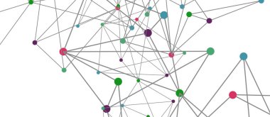 Hat noktaları bağlantıları, üçgen teknoloji tasarımı. Soyut geometrik arkaplan