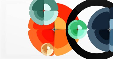 Soyut arkaplan, renkli daireler geometrik bileşim. Duvar Kağıdı, Sancak, Arkaplan, Kart, Kitap İllüstrasyonu, İniş Sayfası