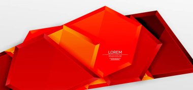 Metal parlak geometrik şekiller ve üç boyutlu efekt bileşimi. Duvar kağıdı, bayrak, arkaplan, kart, kitap illüstrasyonu, iniş sayfası için tekno fütüristik vektör soyut arkaplan