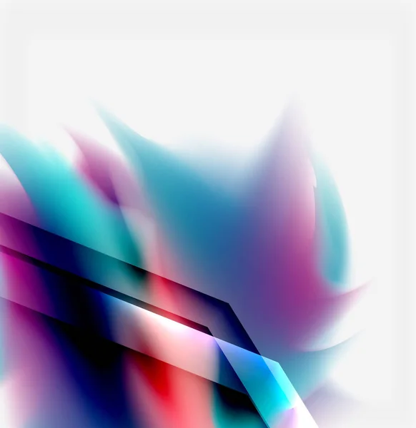 液体の流体色は、抽象的な背景、明るい色の形を飛ばす。テクノ未来的ベクトル抽象的背景壁紙、バナー、背景、カード、本のイラスト、着陸ページのための — ストックベクタ