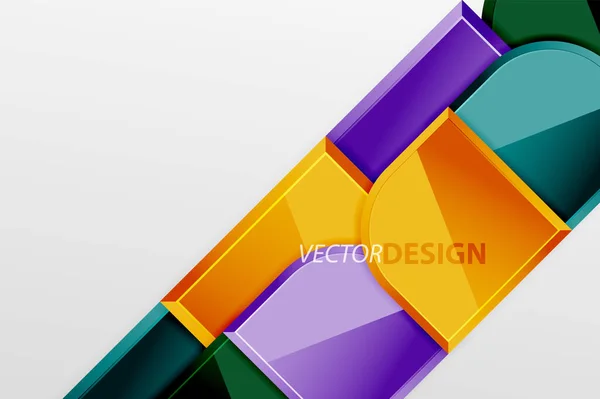 Kaca kotak Glossy dengan elemen bulat komposisi geometris. Latar belakang geometris abstrak dengan komposisi efek 3d Untuk Wallpaper, Banner, Latar Belakang, Kartu, Ilustrasi Buku, halaman pendaratan - Stok Vektor