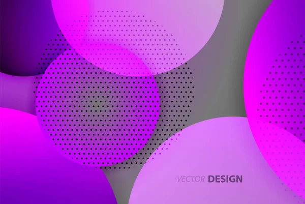 Abstract circles, modern background, neon bubbles motion techno design for Wallpaper, Banner, Background, Card, Book Illustration, landing page — Stock Vector