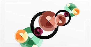 Soyut arkaplan, renkli daireler geometrik bileşim. Duvar Kağıdı, Sancak, Arkaplan, Kart, Kitap İllüstrasyonu, İniş Sayfası