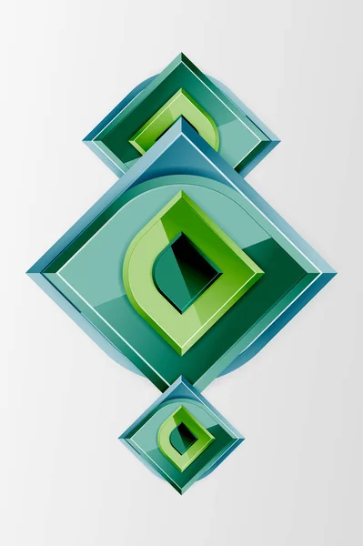 Quadrati in vetro lucido con elementi rotondi composizione geometrica. Sfondo geometrico astratto con composizione effetto 3d Per Carta da parati, Banner, Sfondo, Scheda, Illustrazione del libro, landing page — Vettoriale Stock