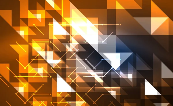 Abstract background, mosaic triangle pattern with transparent effects on glowing neon shiny backdrop. Vector Illustration For Wallpaper, Banner, Background, Card, Book Illustration, landing page