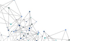 Hat noktaları bağlantıları, üçgen teknoloji tasarımı. Soyut geometrik arkaplan