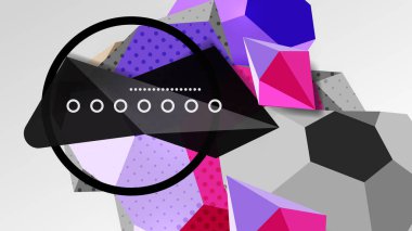 Abstract background - 3d polygonal geometric shapes composition. Vector Illustration For Wallpaper, Banner, Background, Card, Book Illustration, landing page