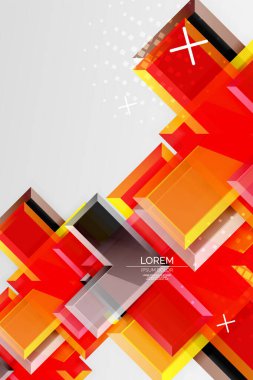 Metal ok şeklindeki arka plan. Duvar kağıdı, bayrak, arkaplan, kart, kitap illüstrasyonu, iniş sayfası için 3d efektli soyut geometrik arkaplan