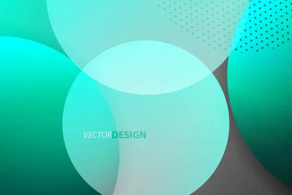 Cercles abstraits, fond moderne, bulles néon motion techno design pour Fond d'écran, Bannière, Fond, Carte, Illustration de livre, page de renvoi — Image vectorielle