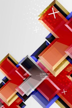 Metal ok şeklindeki arka plan. Duvar kağıdı, bayrak, arkaplan, kart, kitap illüstrasyonu, iniş sayfası için 3d efektli soyut geometrik arkaplan