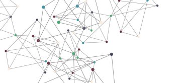 Hat noktaları bağlantıları, üçgen teknoloji tasarımı. Soyut geometrik arkaplan