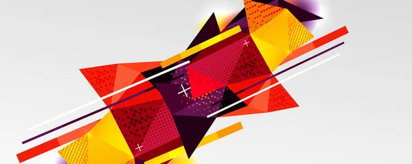 Abstrakter Hintergrund - trendiges Low-Poly-Dreieck formt polygonale Muster. Vektor-Illustration für Tapete, Banner, Hintergrund, Karte, Buchillustration, Landing Page — Stockvektor