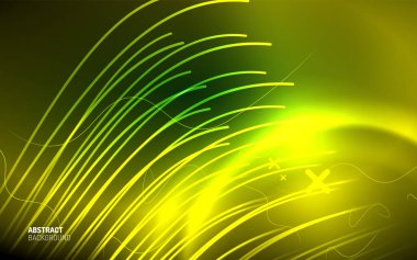 Soyut arkaplan - Duvar kağıdı, Banner, Arkaplan, Kart, Kitap İllüstrasyonu, İniş sayfası için neon çizgi tasarımı