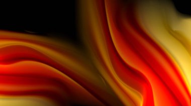 Siyah arkaplanda sıvı renk eğimleri