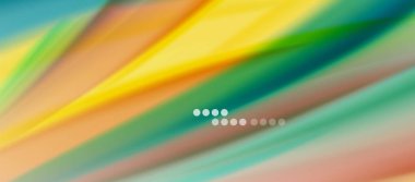 Dalga çizgileri soyut arkaplan, gökkuşağı tarzı renklerle düz ipek tasarım. Sıvı sıvı renk dalgaları. Vektör İllüstrasyonu